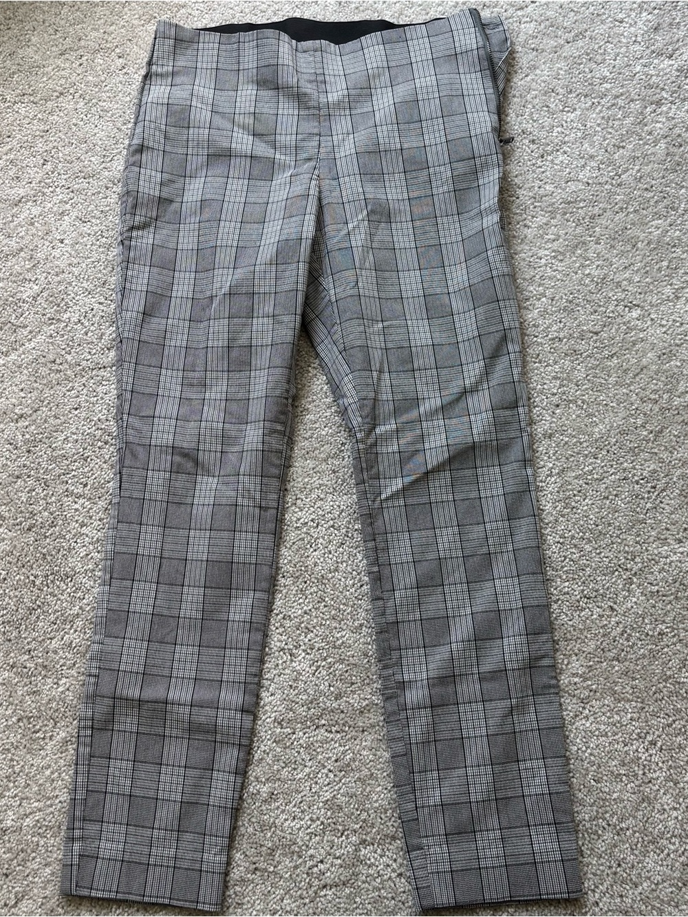 a new day Gray Plaid Dress Pants
